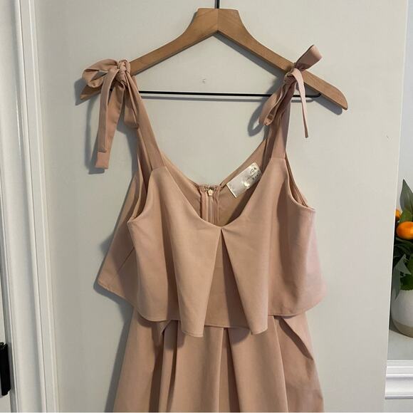 J.O.A. Los Angeles Pink Tan Strappy Mini Dress XS - Picture 10 of 11